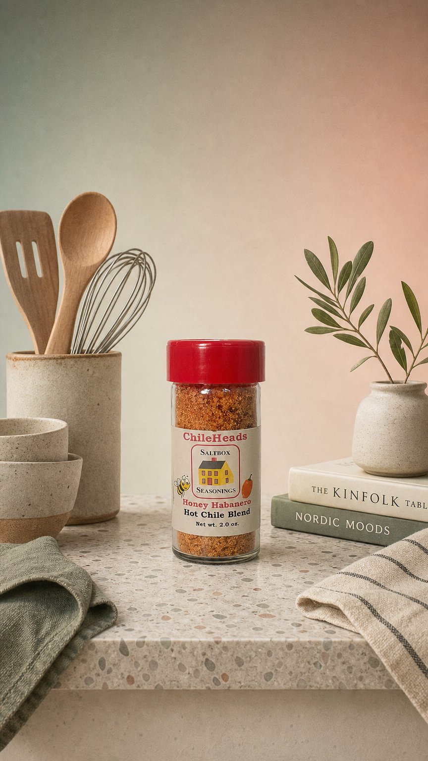AI product shot of Honey Habanero Chile Blend