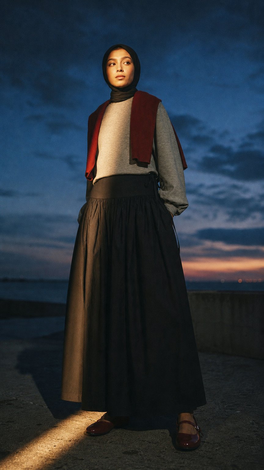 AI product shot of Sabamodest Summer Skirt
