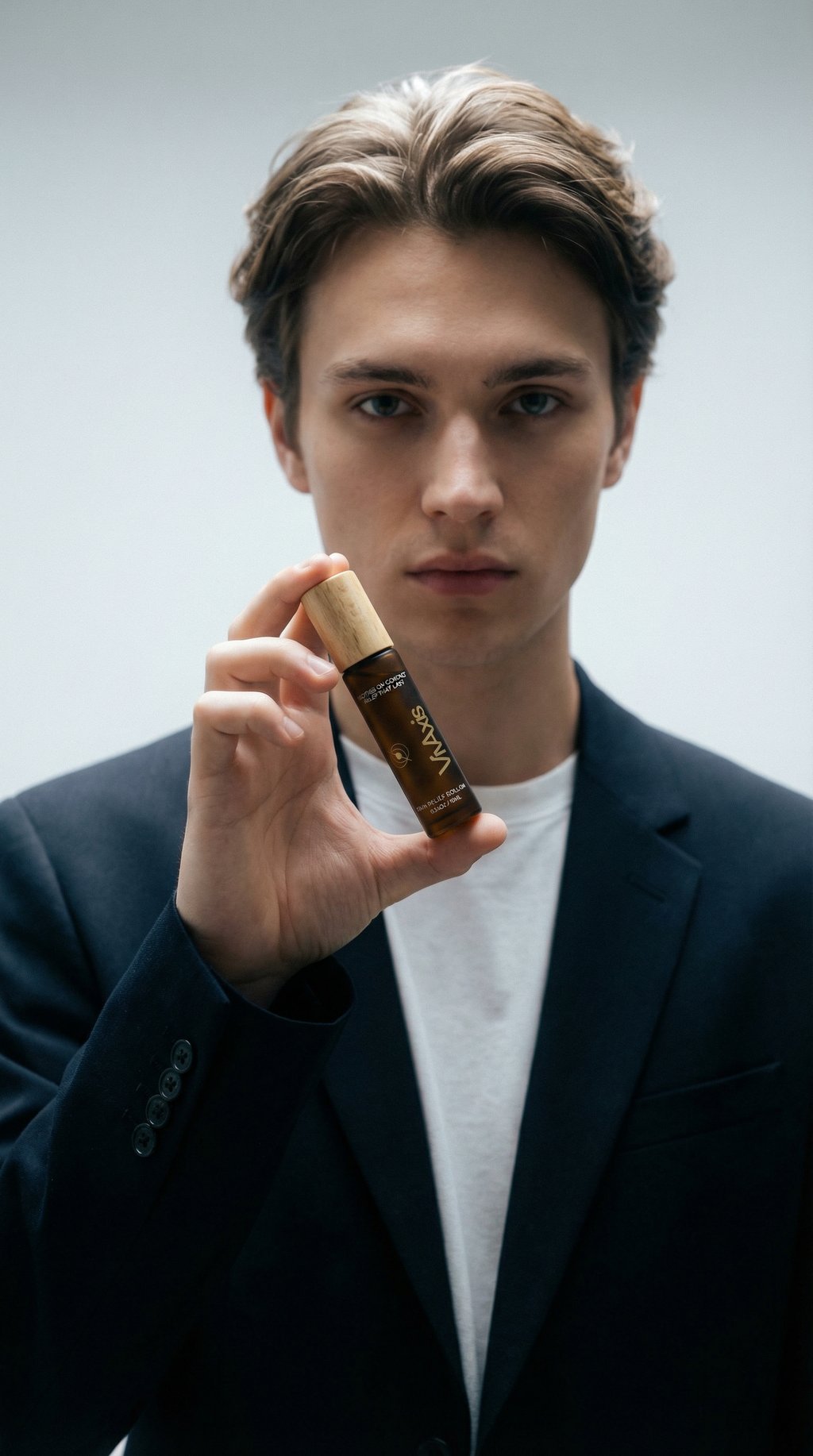AI product shot of VivAxis Warming Roll-On