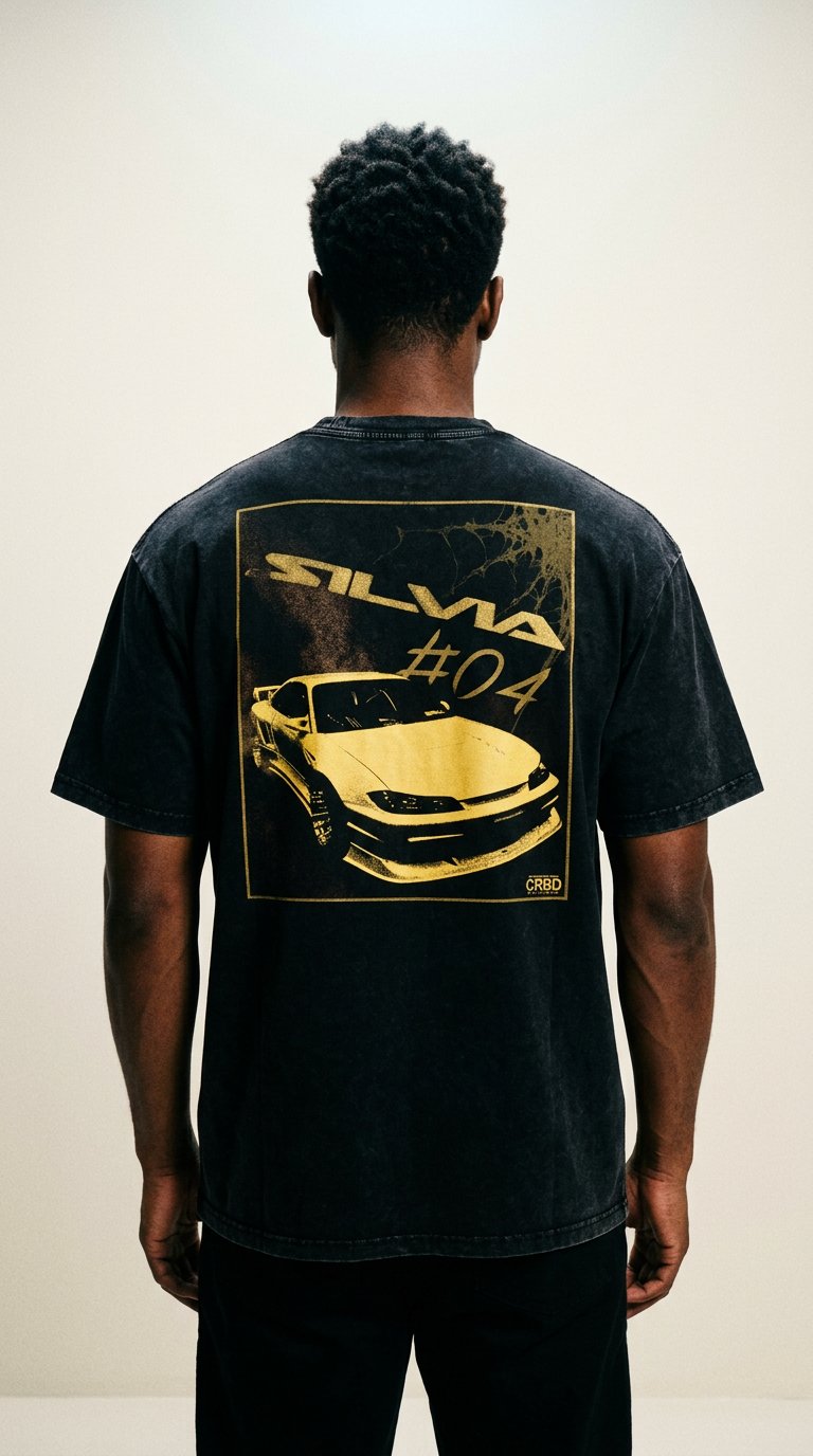 AI product shot of S15 Acid Wash Oversized T-Shirt