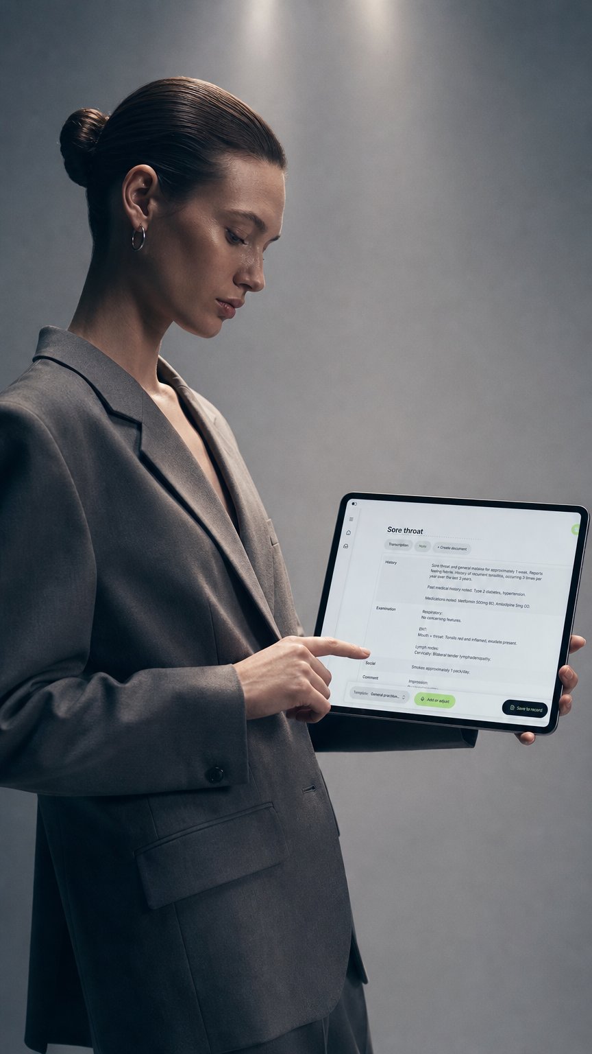 AI product shot of Tandem AI Scribe