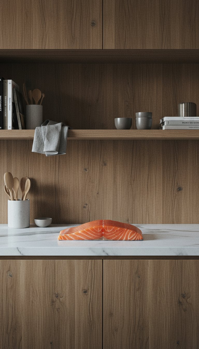 AI product shot of Faroe Island Salmon