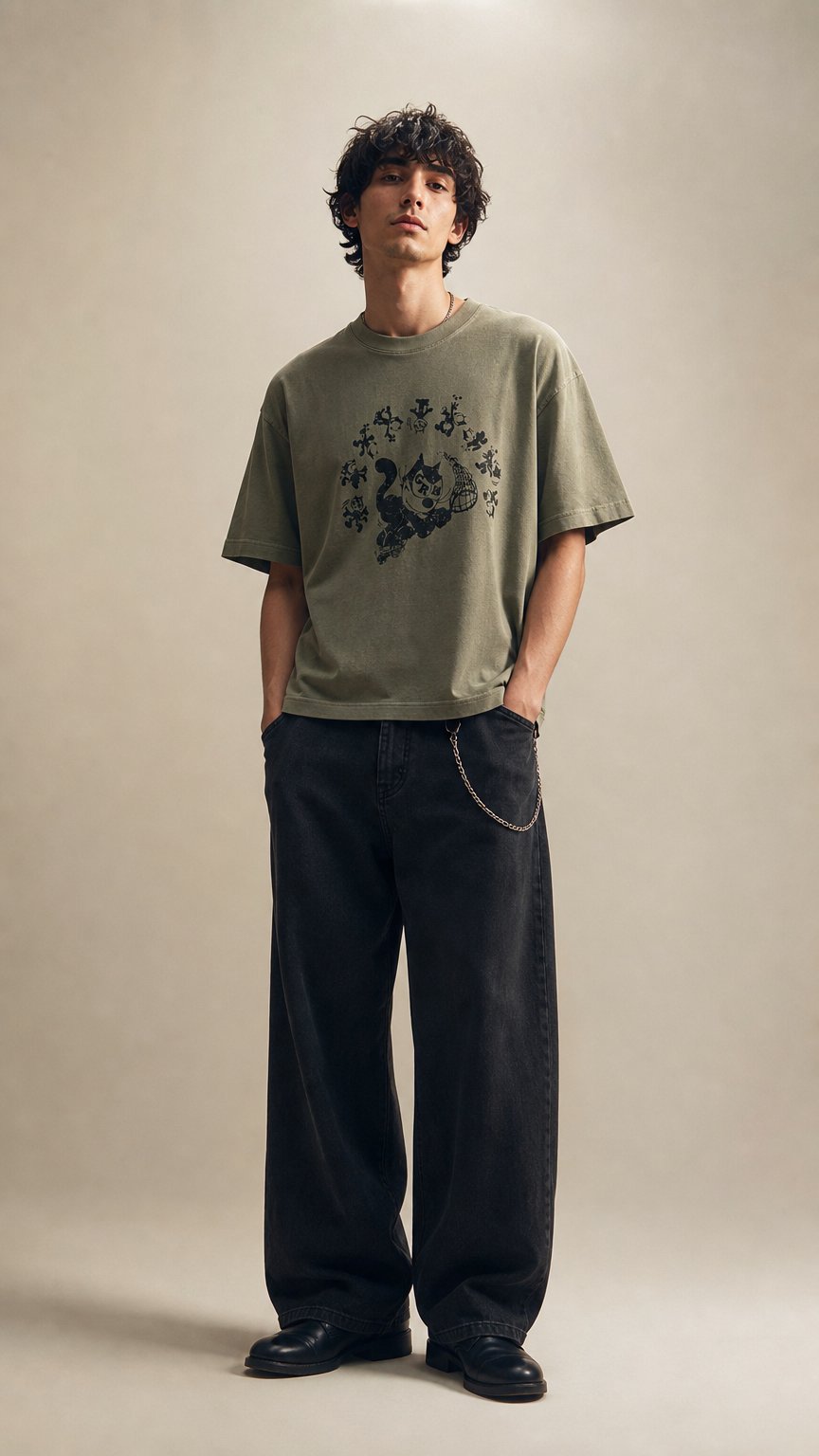 AI product shot of (PRE-ORDER) HAMMER CAT TEE