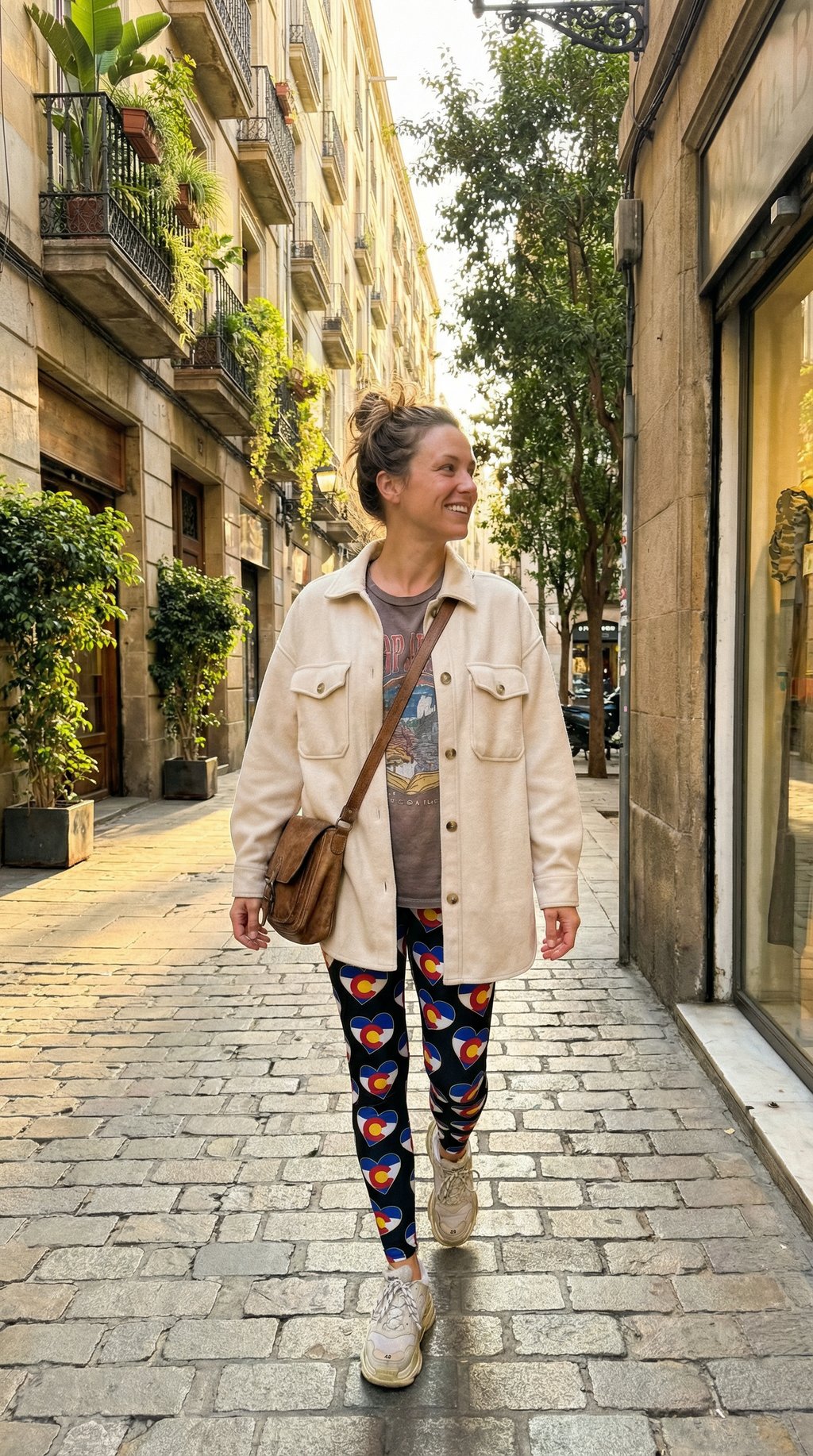 AI product shot of CLEARANCE Colorado Love (Exclusive) - High-quality Handcrafted Vibrant Leggings