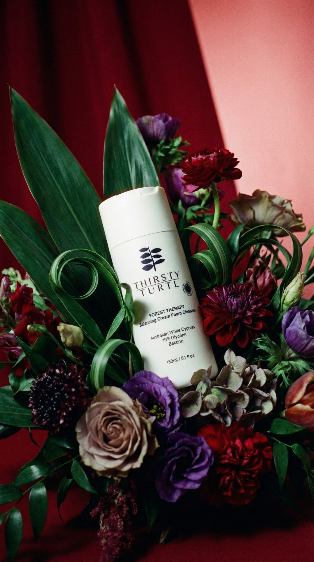 AI product shot of Forest Therapy Balancing Cream Foam Cleanser