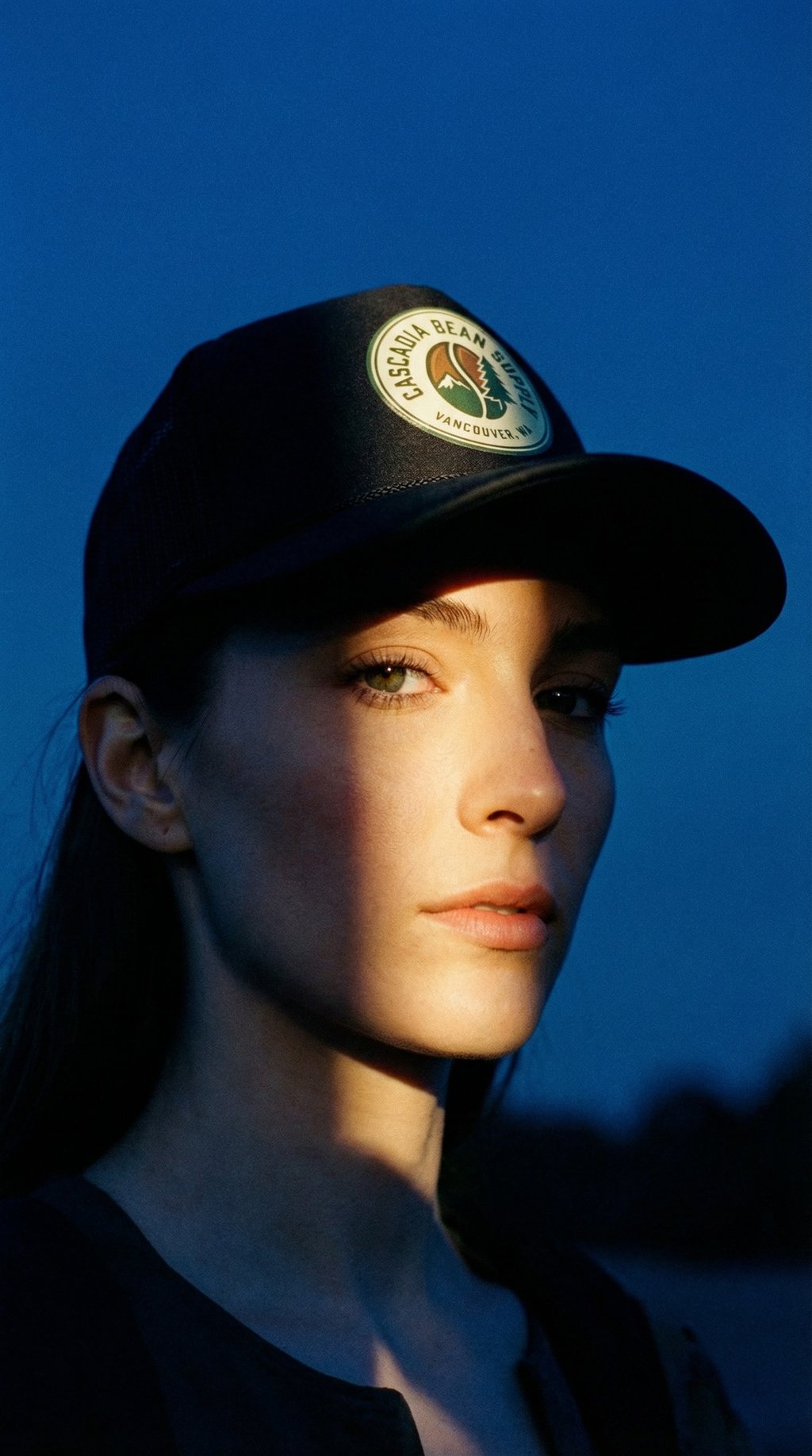AI product shot of Cascadia Basecamp Trucker
