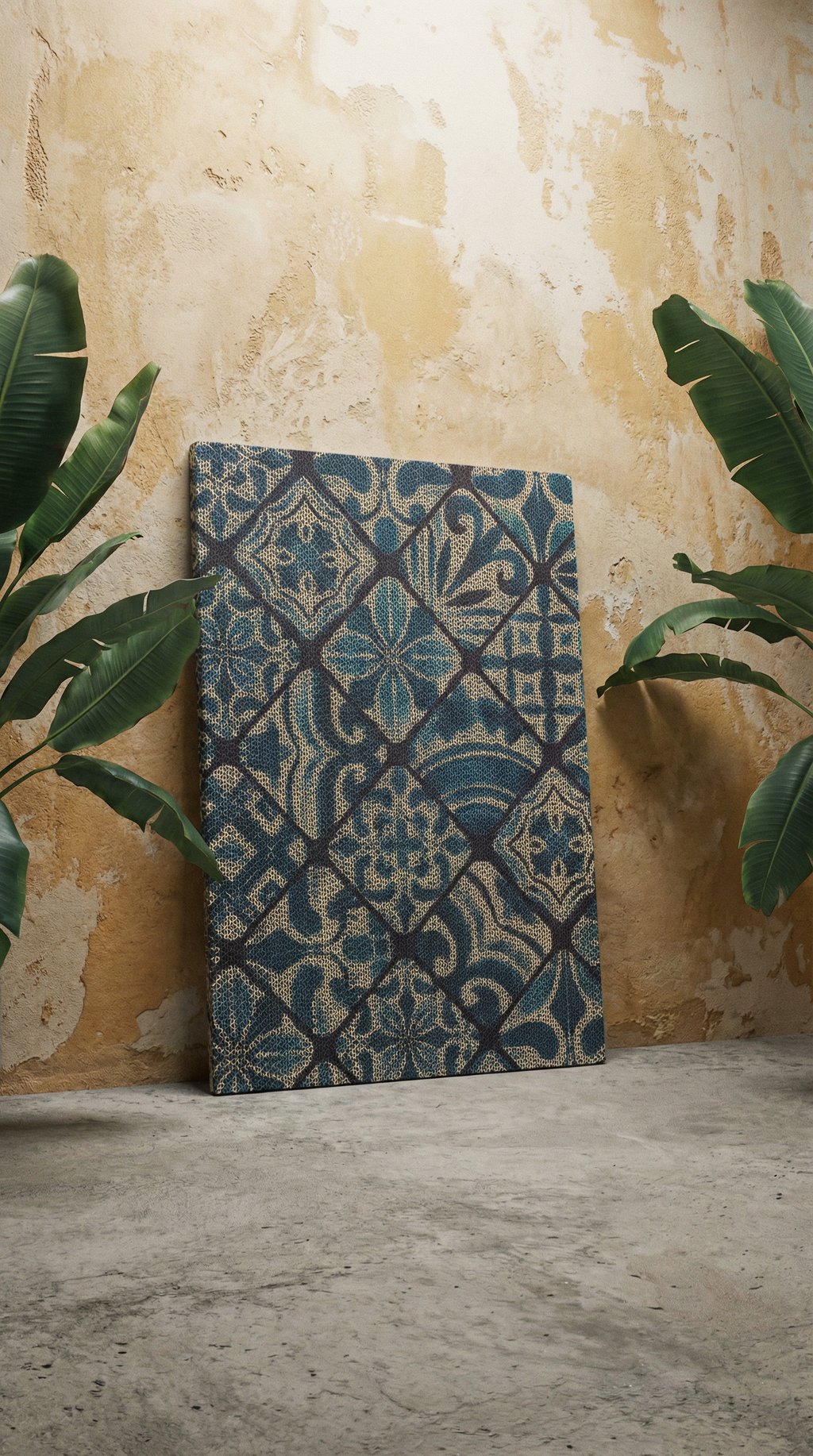 AI product shot of Mediterranean Tile - Luxury Cat Scratching Board