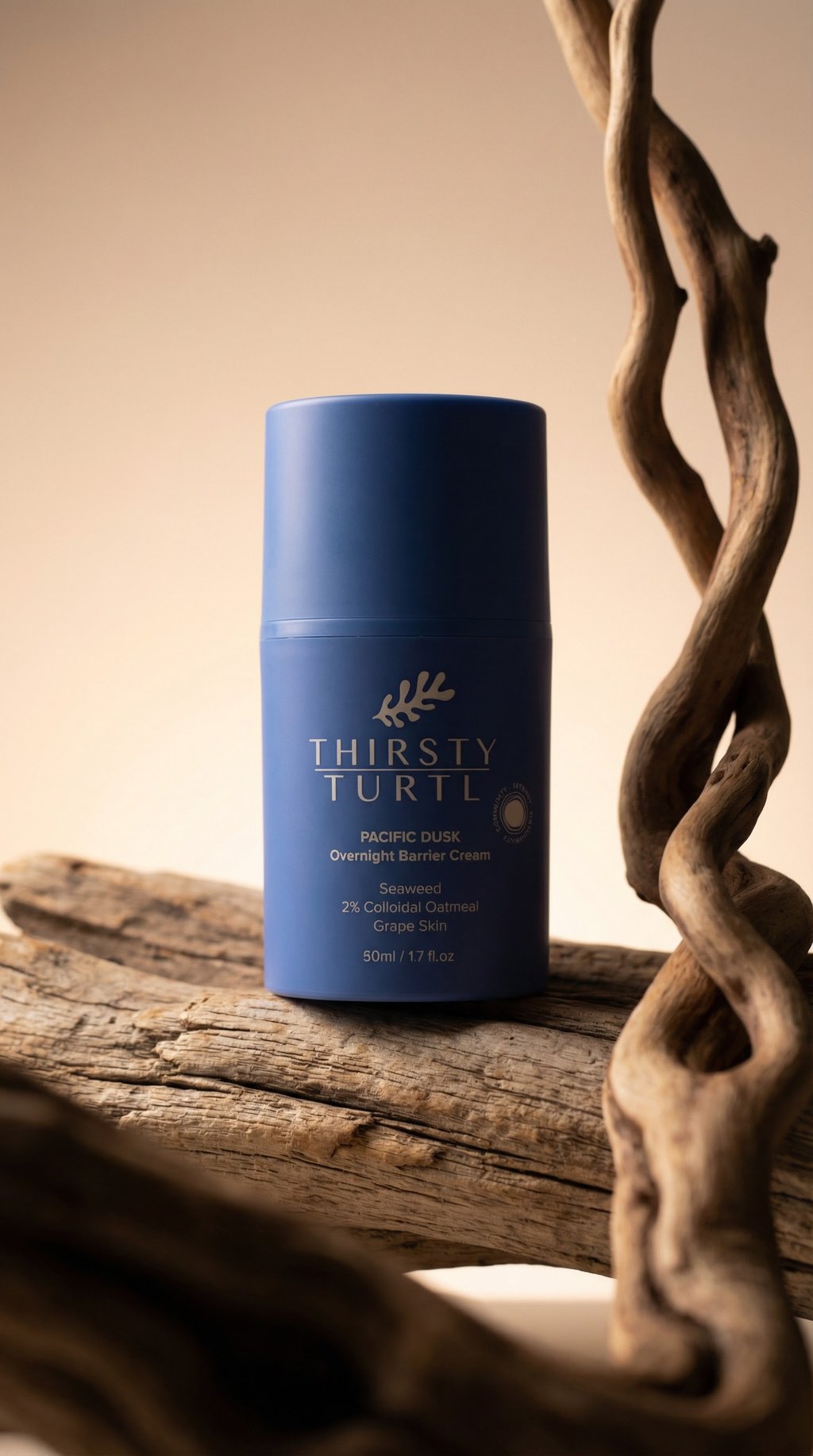 AI product shot of Pacific Dusk Overnight Barrier Cream