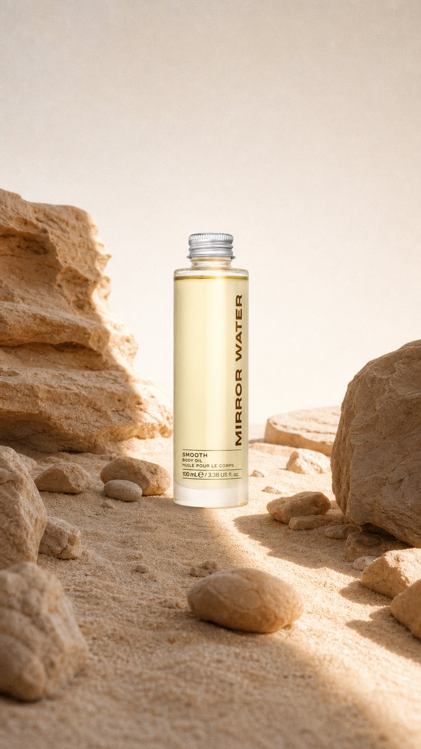 AI product shot of SMOOTH BODY OIL