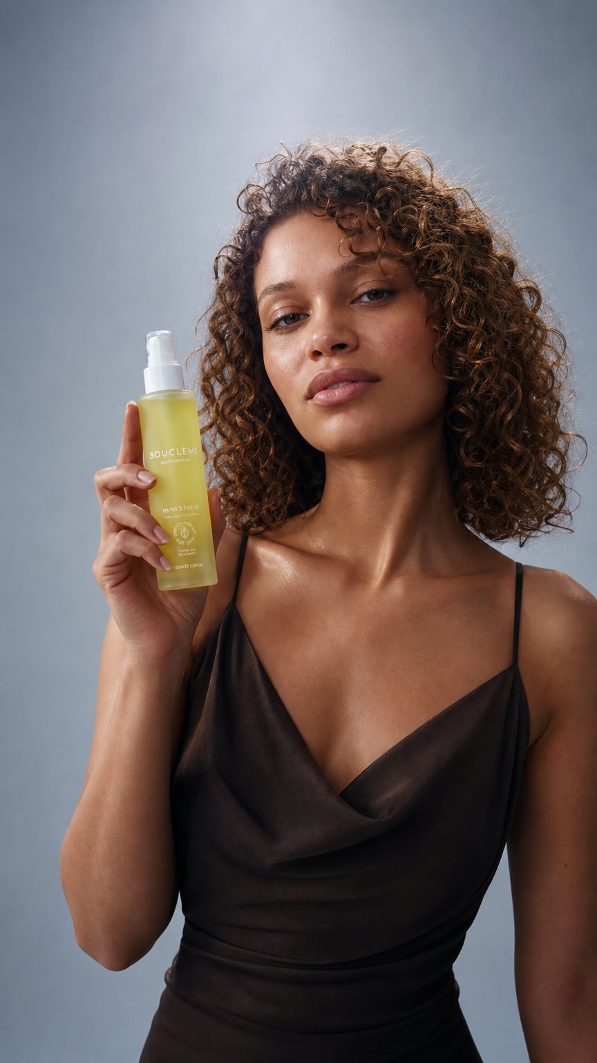 AI product shot of Revive 5 Hair Oil