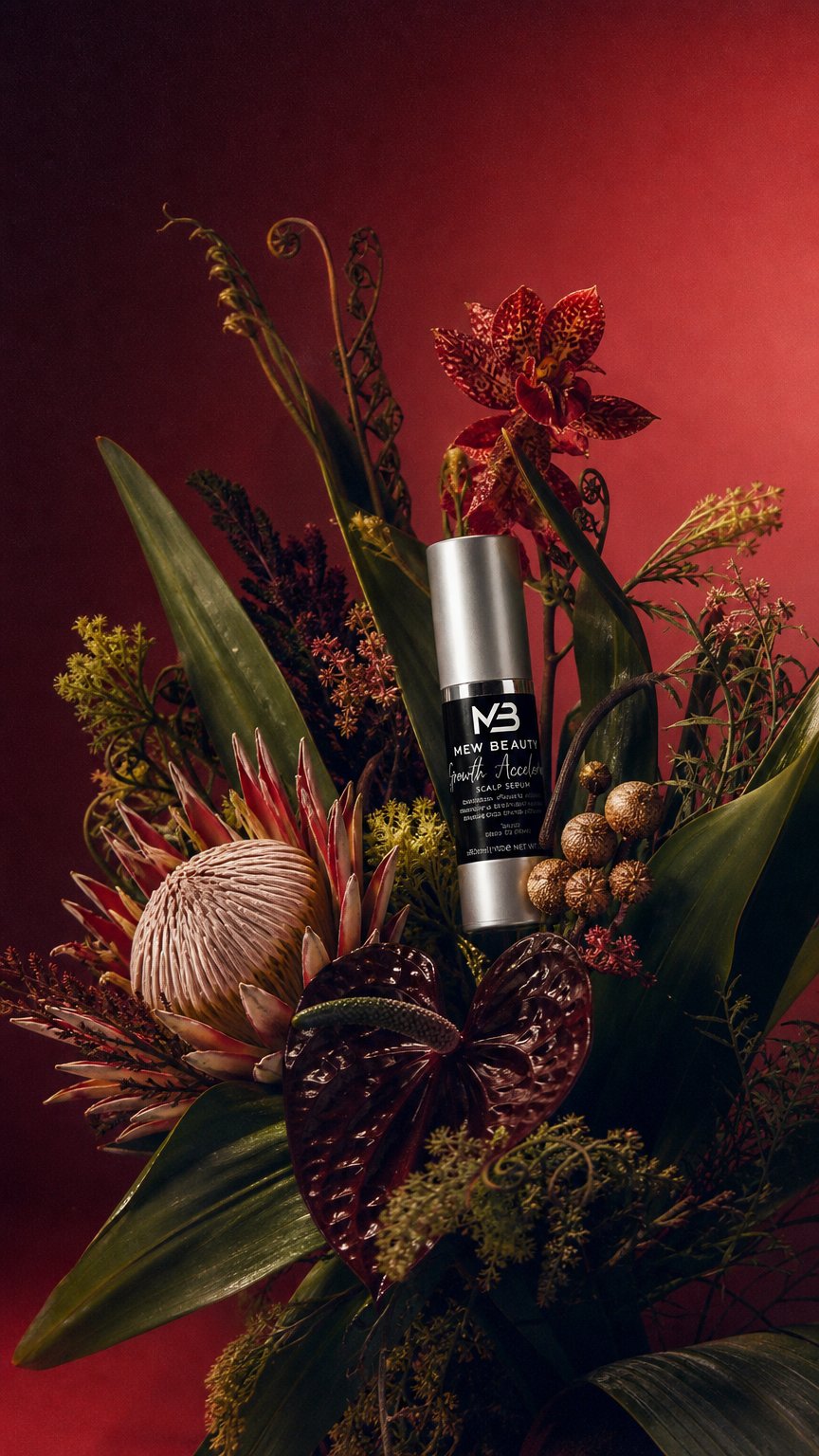 AI product shot of MEW Beauty Growth Accelerator Serum