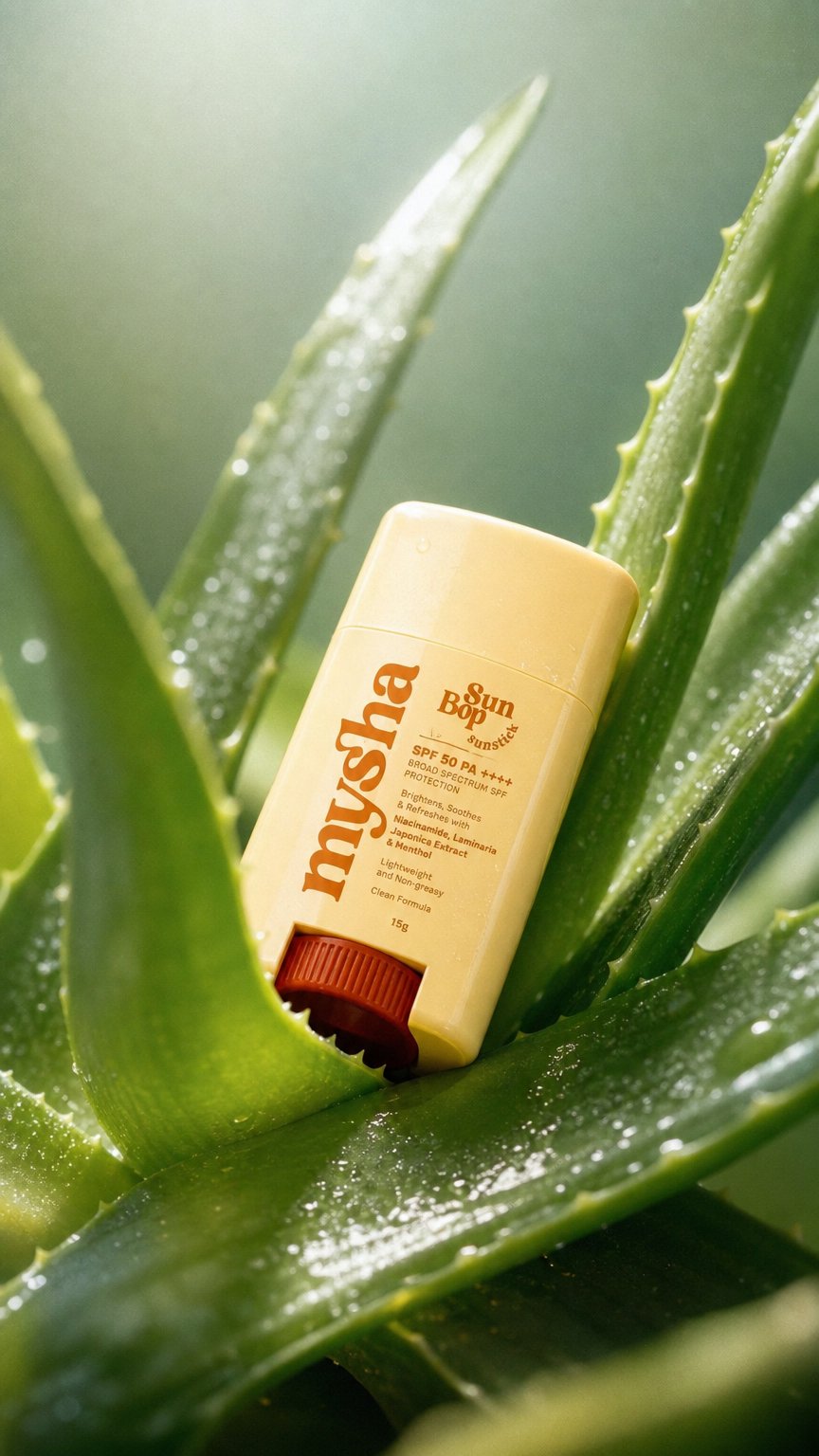 AI product shot of SunBop Sunscreen Stick