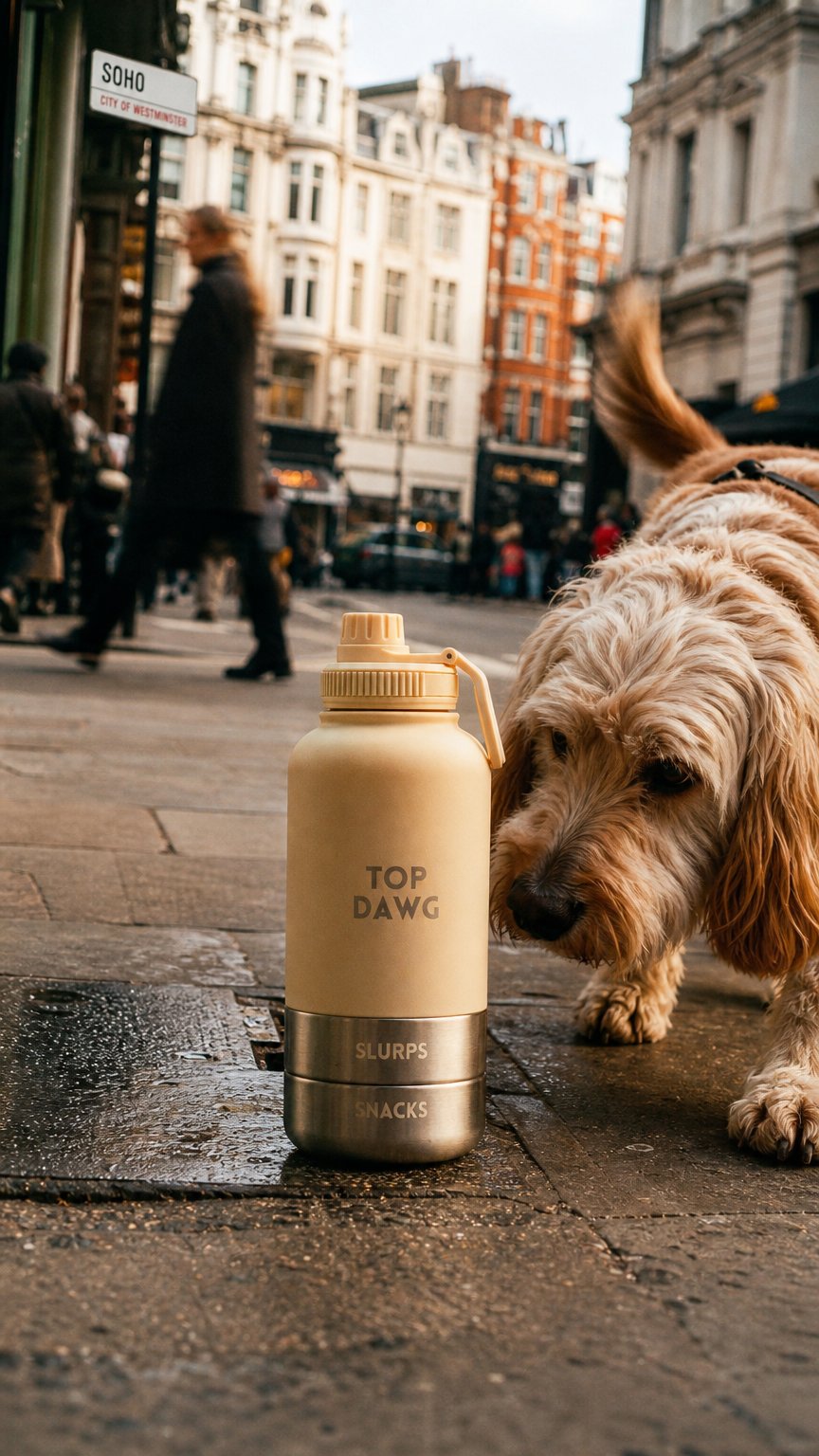 AI product shot of PUP.CUP BUTELKA 3 W 1