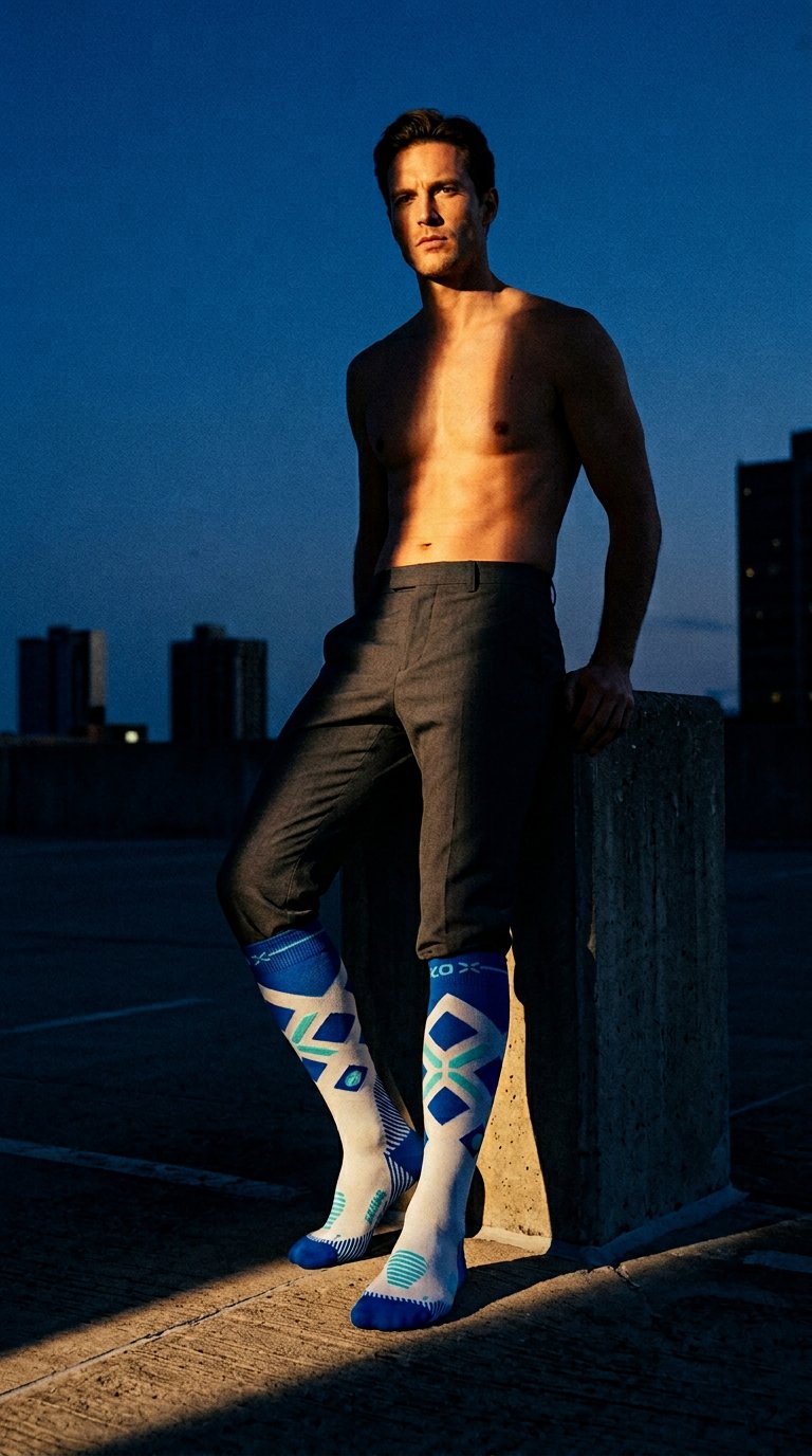 AI product shot of Merino Skiing Socks Men