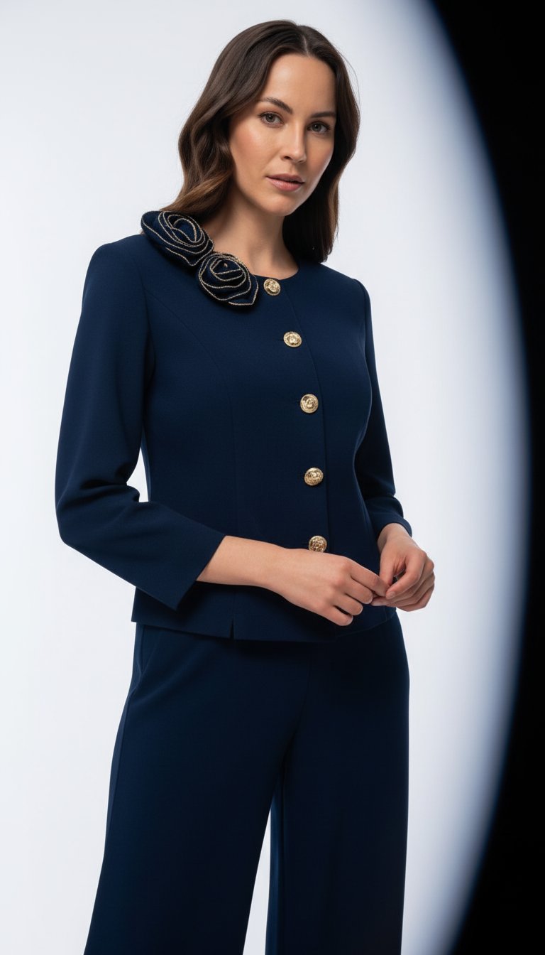 AI product shot of Garnitur Bristol Navy Frank Fashion