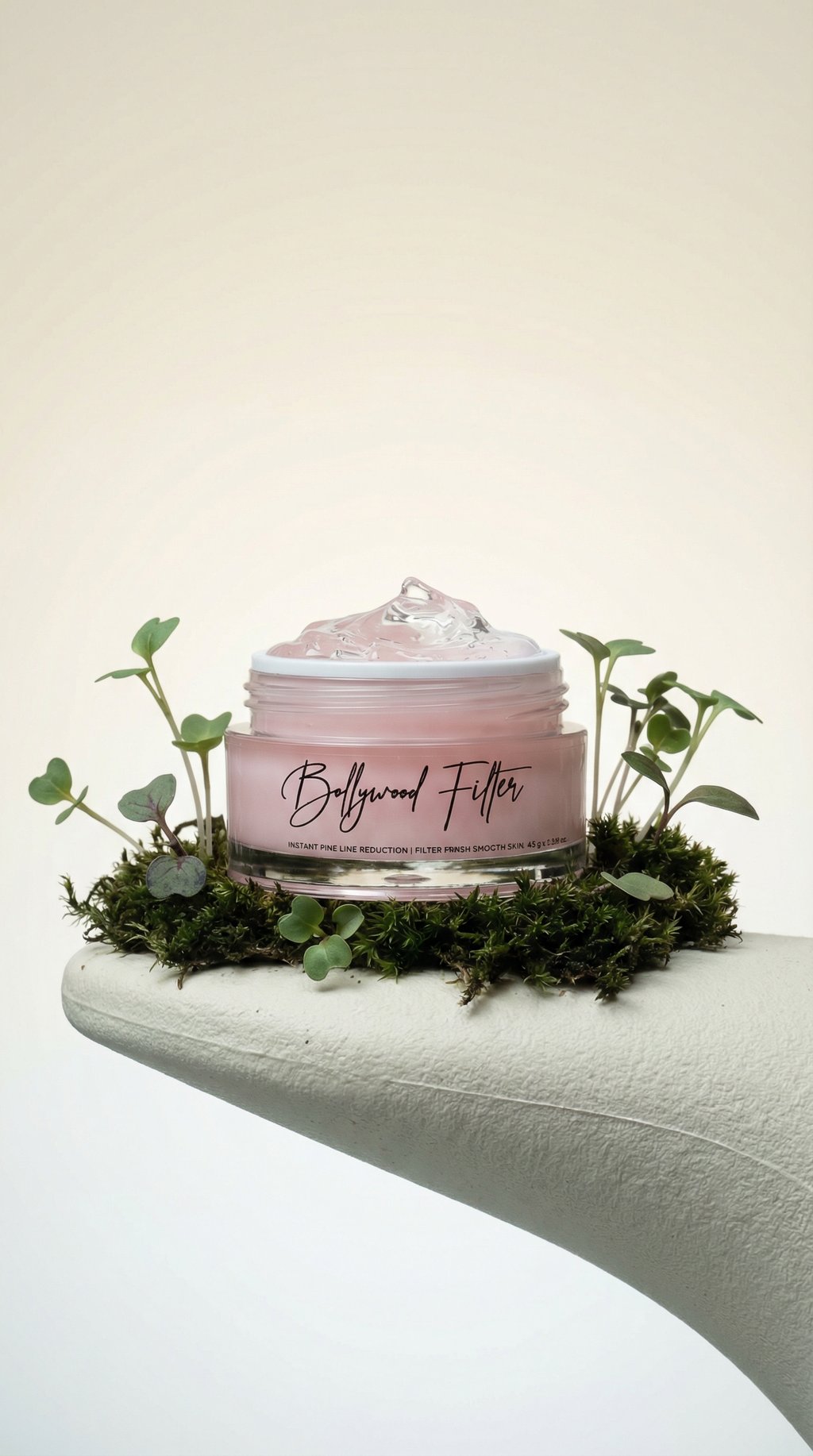 AI product shot of GLOW IT Bollywood Filter Face Primer 25 gm Primer - 25 ml (Transparent) Primer - 25 ml (Transparent)