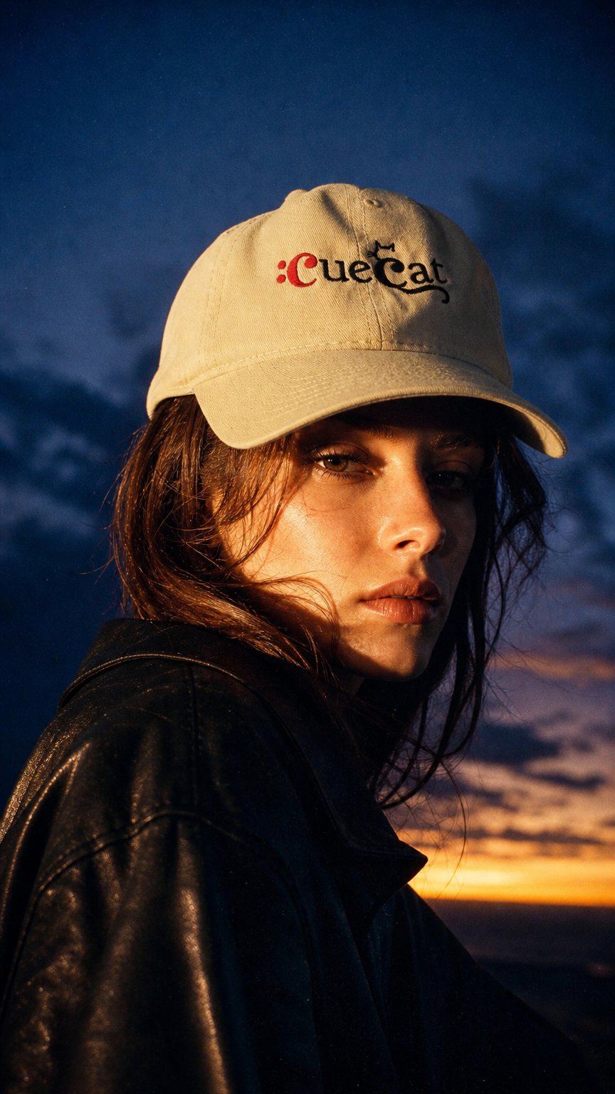 AI product shot of Cue Cat Hat