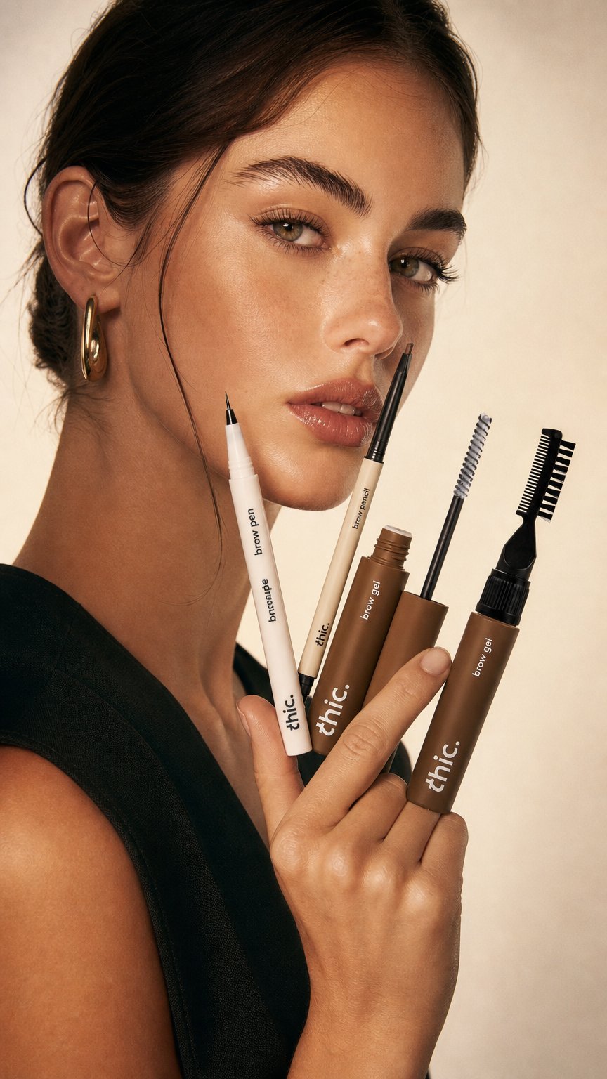 AI product shot of brow collection