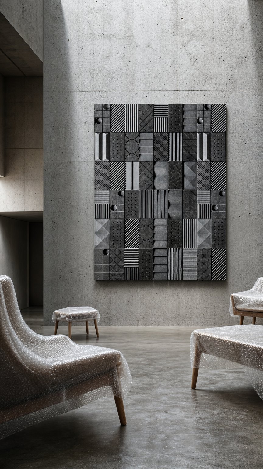AI product shot of 3D Wall Tiles – Etna