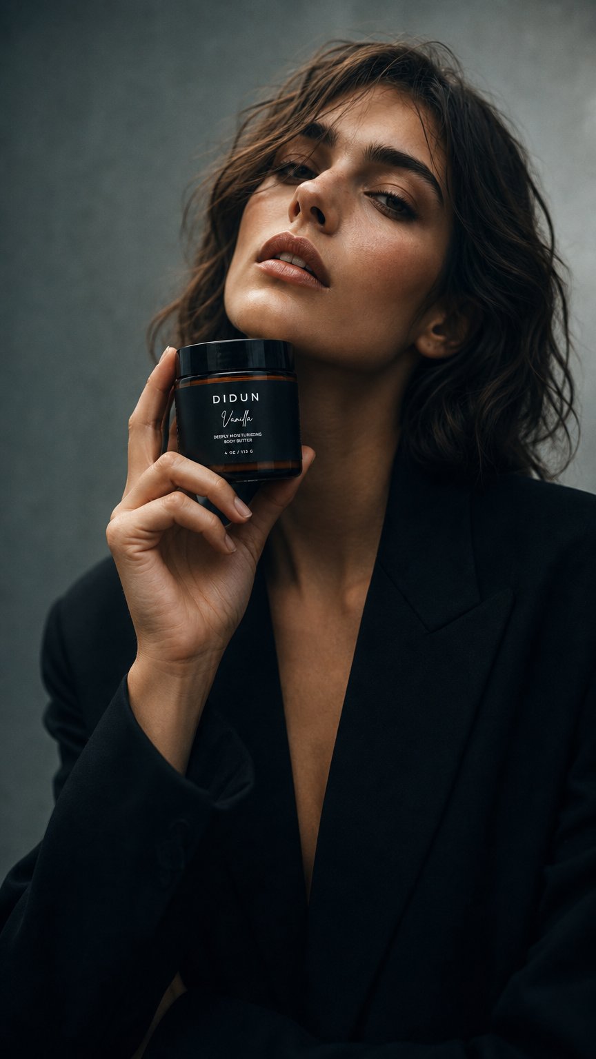 AI product shot of Didun - Vanilla Body Butter