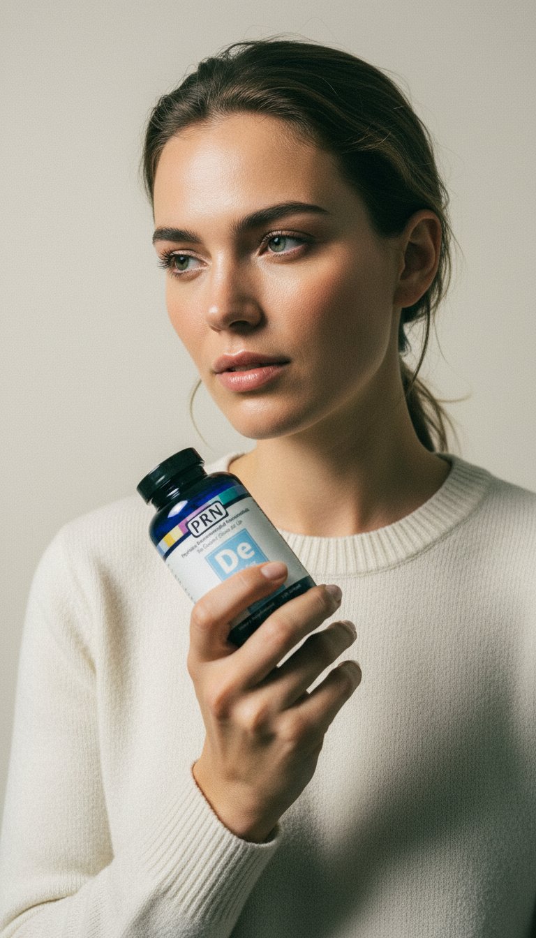 AI product shot of PRN Avantages Omega pour les yeux secs - Liquide