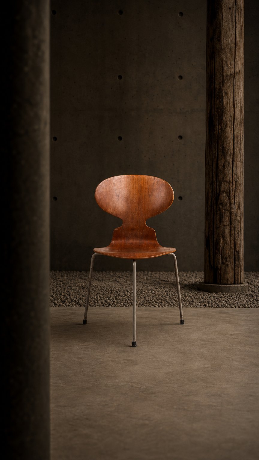 AI product shot of ANT CHAIR ARNE JACOBSEN, FRITZ HANSEN