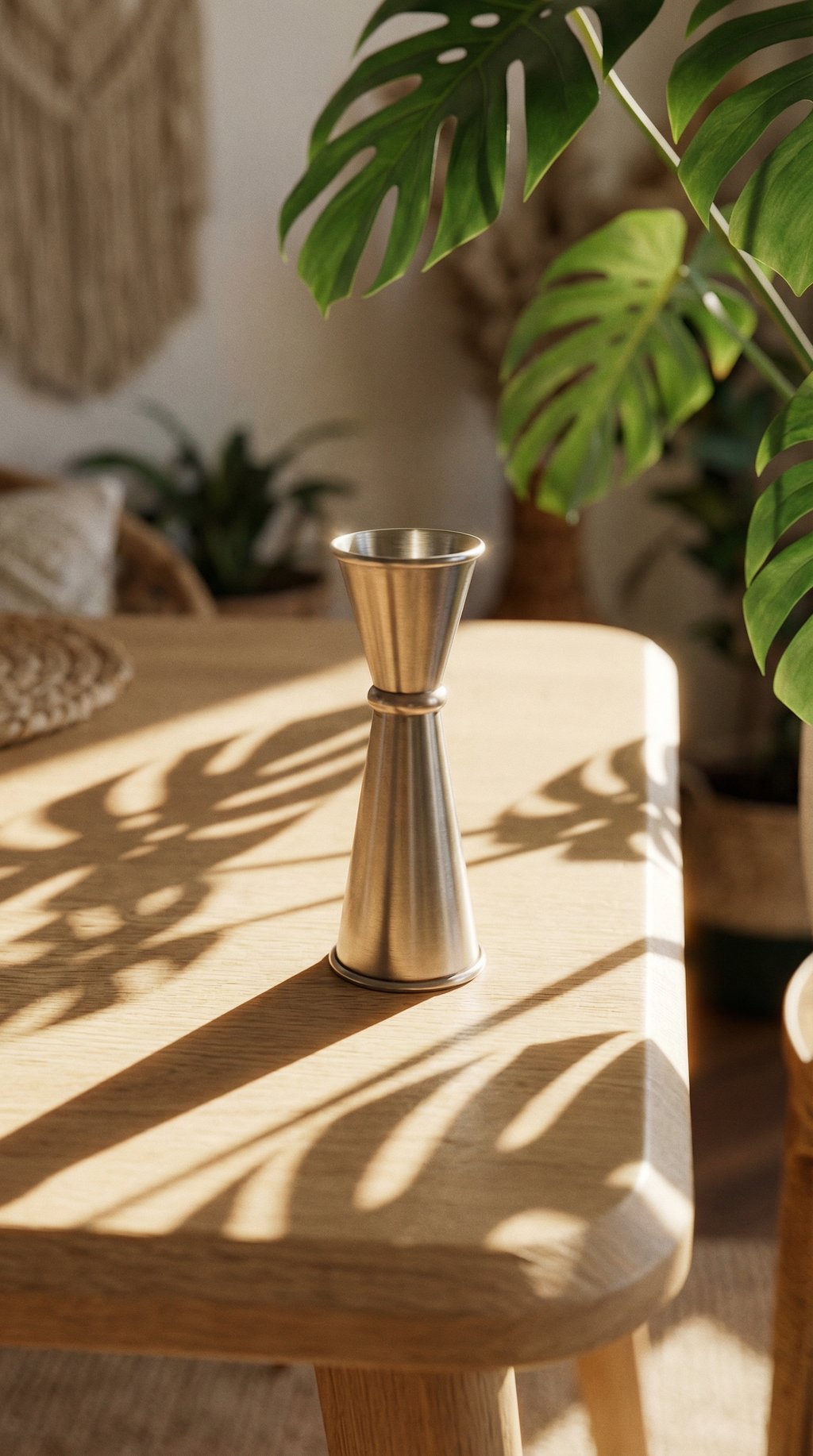 AI product shot of Japanese Jigger - Stainless