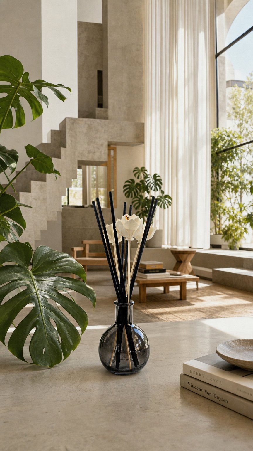 AI product shot of Trackside Bulb Reed Diffuser