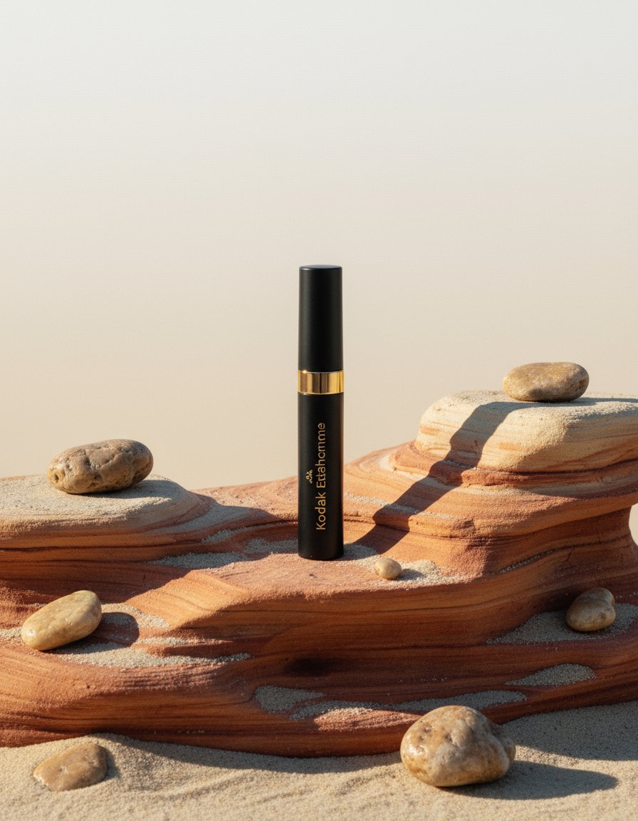 AI product shot of Peptide-powered lash serum