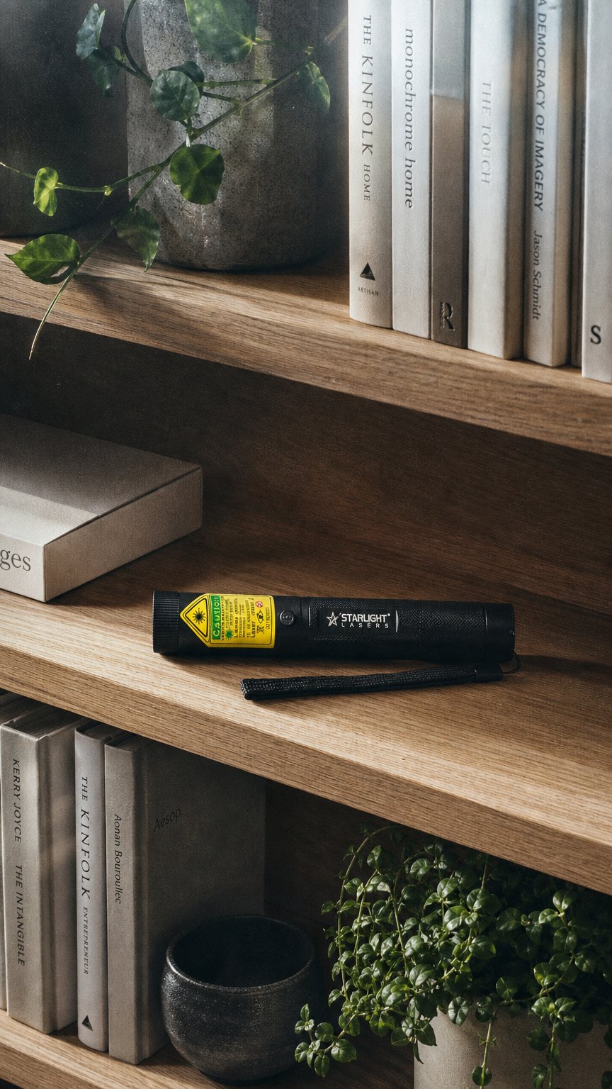 AI product shot of Starlight lasers G3 Pro Groene Laserpen