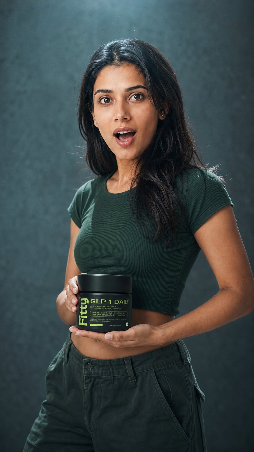AI product shot of GLP-1 DAILY™ | Celebrity-Inspired Routine | Clinically Tested | FREE 1-month Diet Plan