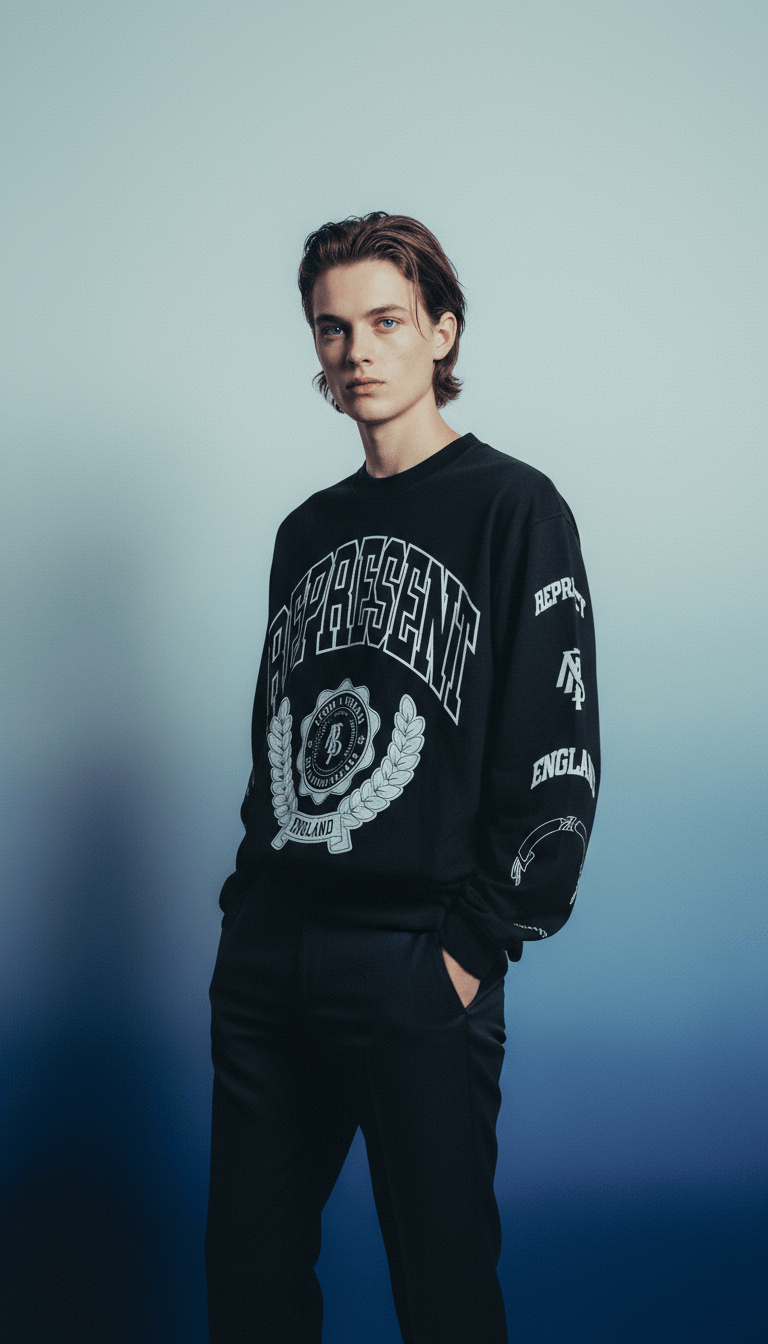 AI product shot of Legacy Crest Long Sleeve T-Shirt