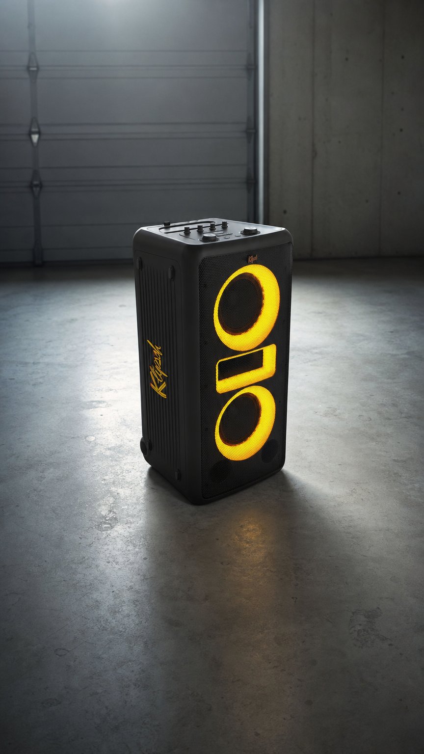 AI product shot of Klipsch New York Music City Party Speaker