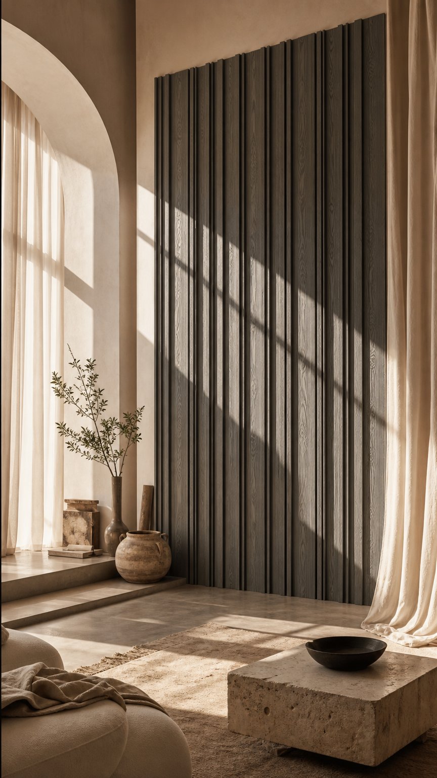 AI product shot of Silver Grey Composite Woodgrain Cladding