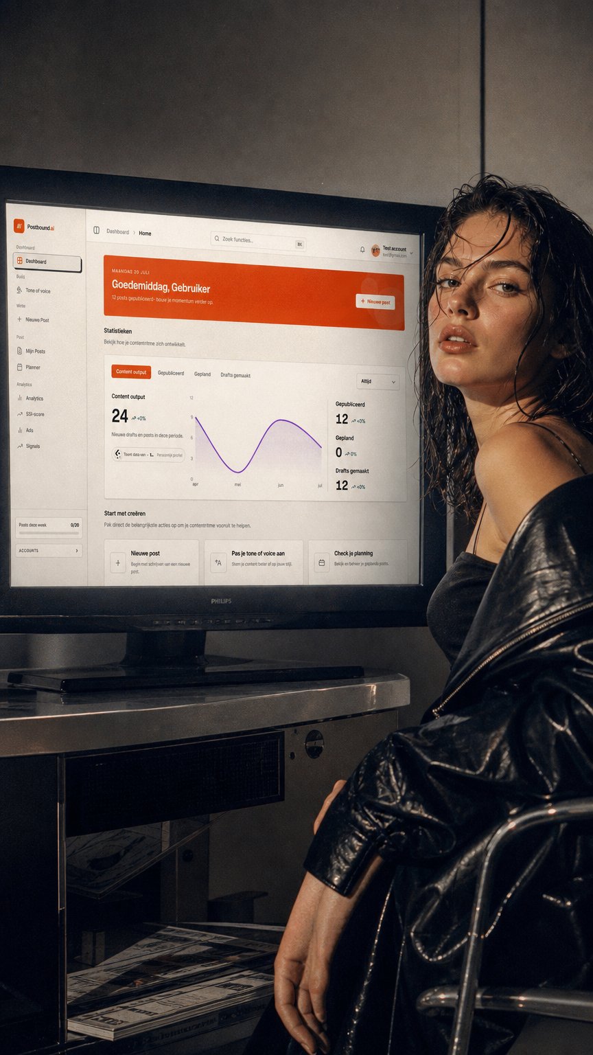 AI product shot of Postbound.ai