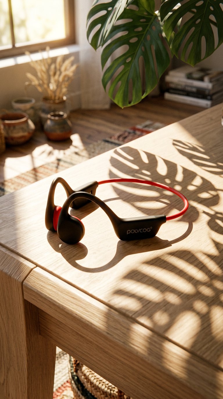 AI product shot of IPX8 For Swimming MP3(32GB)+Heavy Bass Bone Conduction Headphones