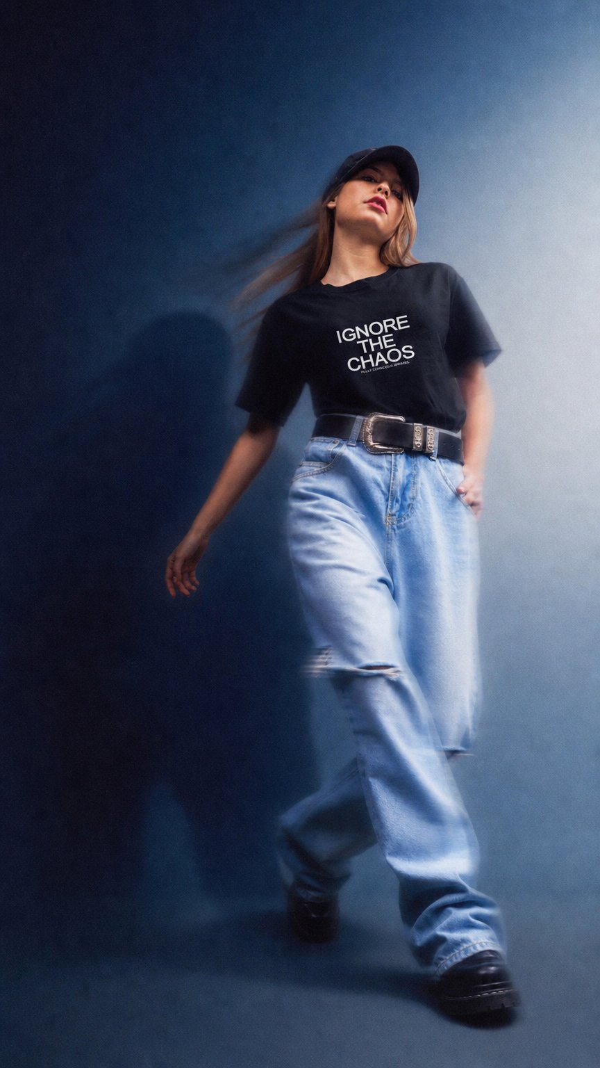 AI product shot of IGNORE THE CHAOS™