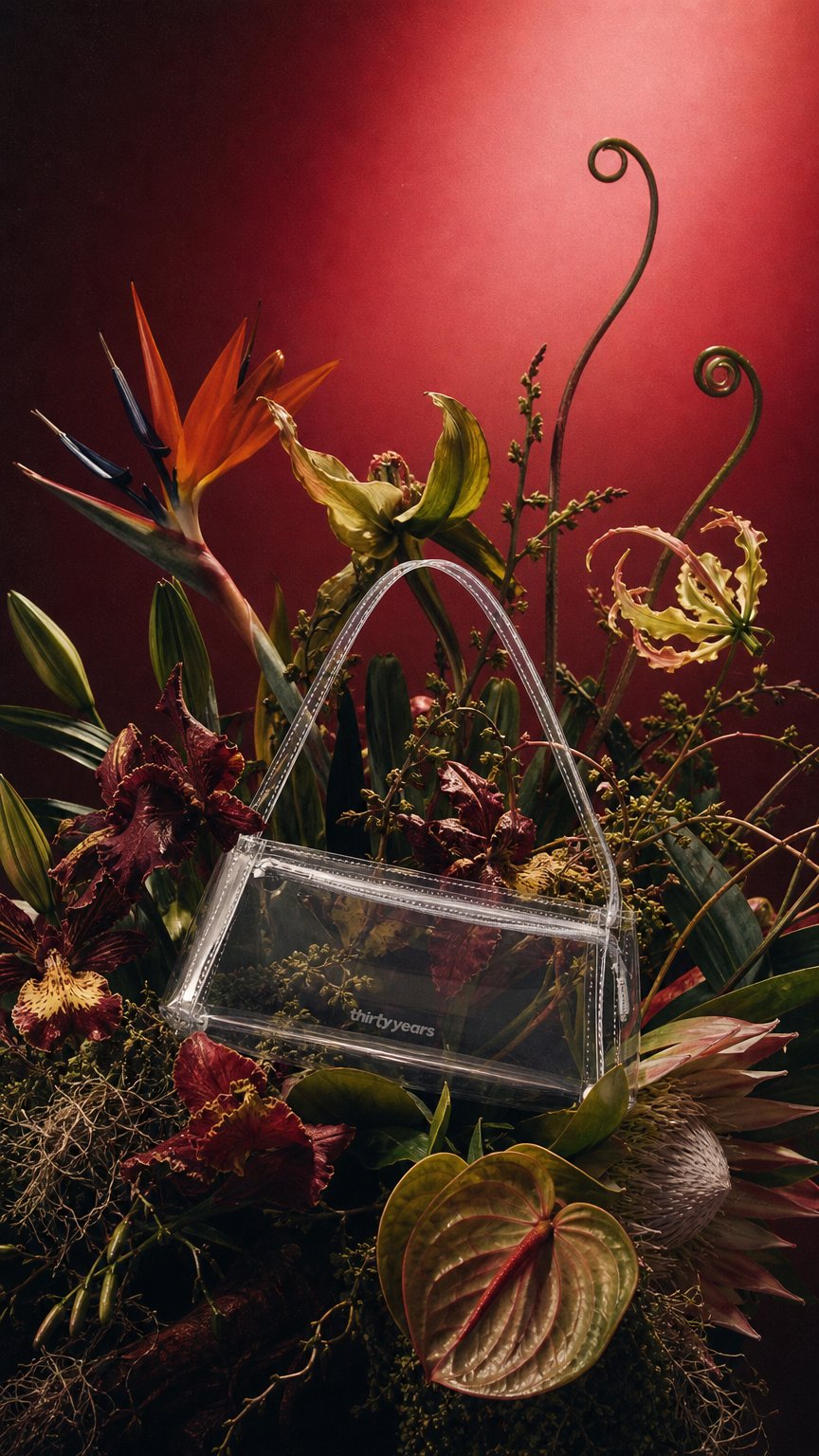 AI product shot of Jelly Stadium Bag - Clear
