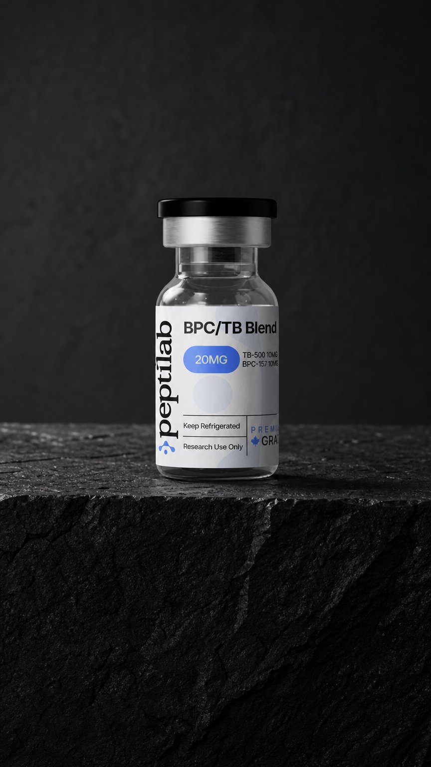 AI product shot of BPC / TB Blend — Dual Peptide Research Formulation (20mg) | Canada