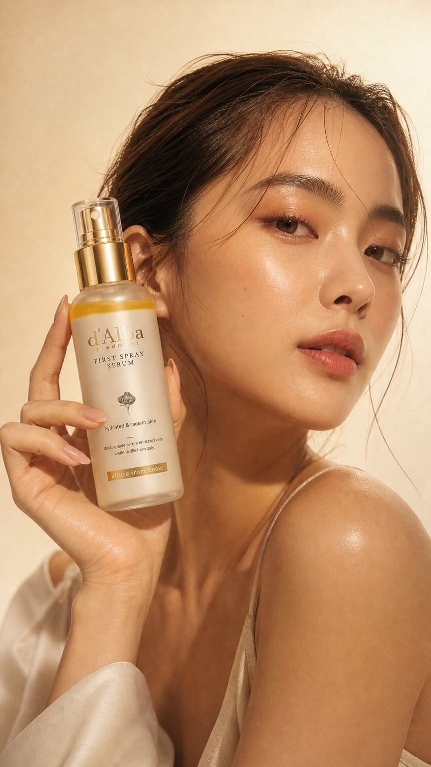 AI product shot of ホワイトトリュフ ファーストスプレーセラム (50ml/100ml)