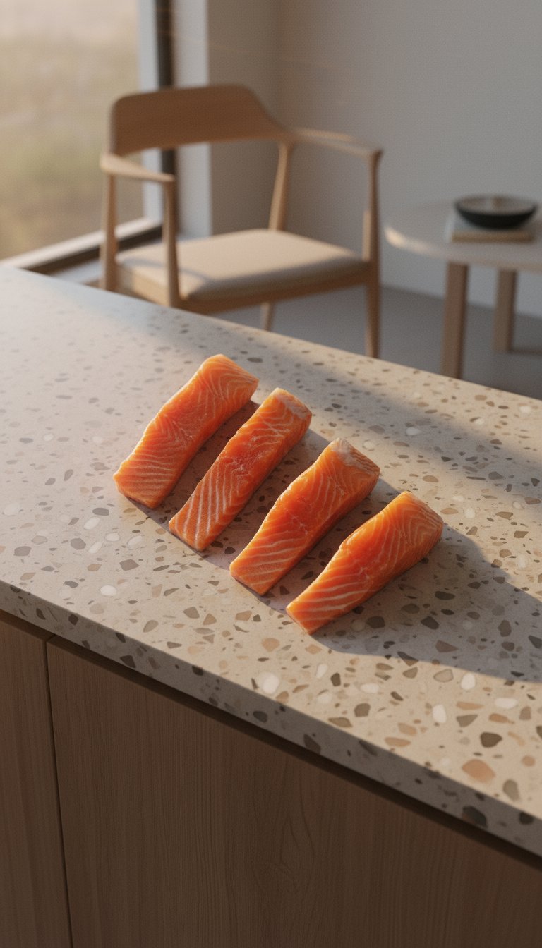AI product shot of Faroe Island Salmon