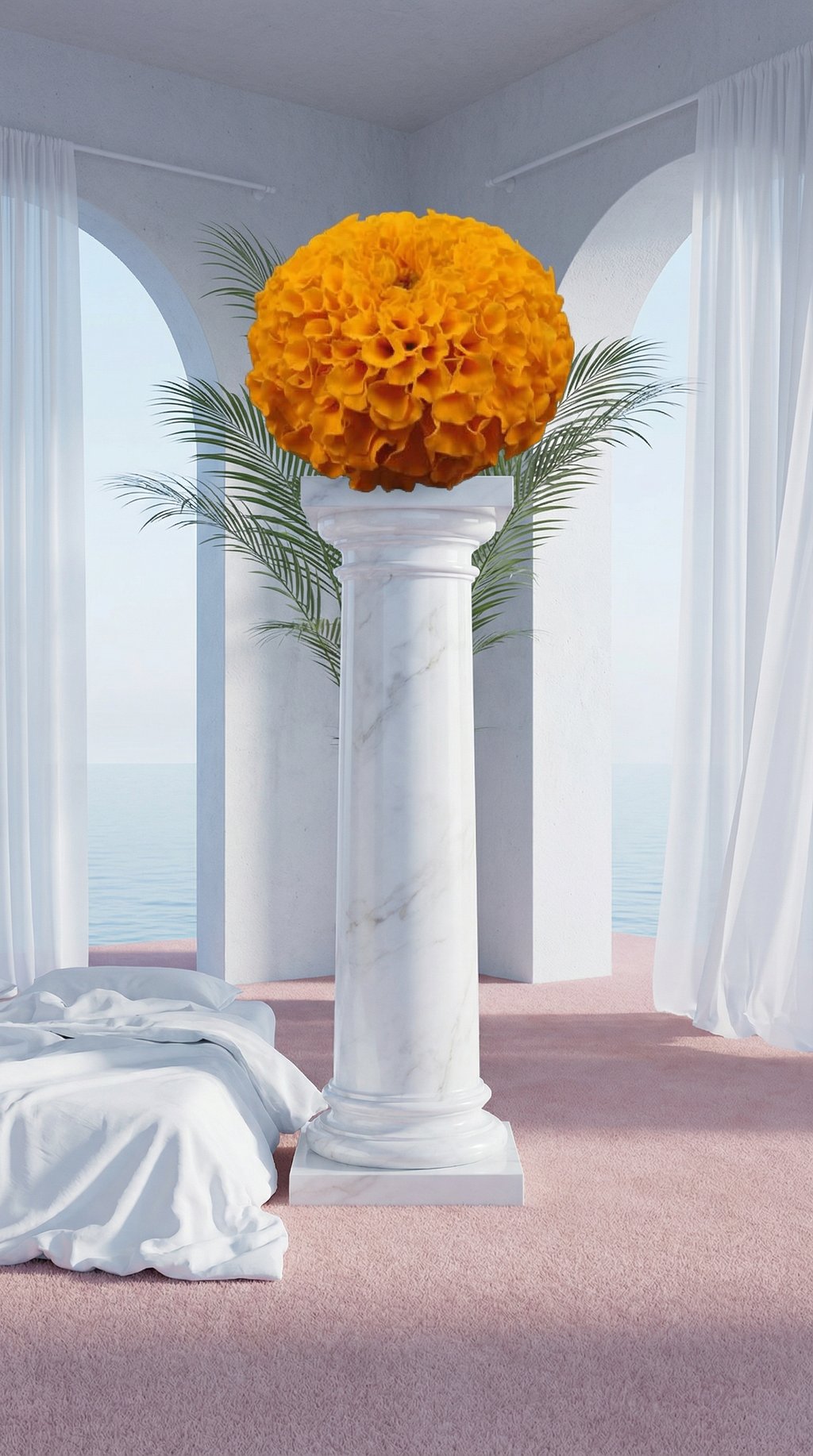 AI product shot of Marigold Plant