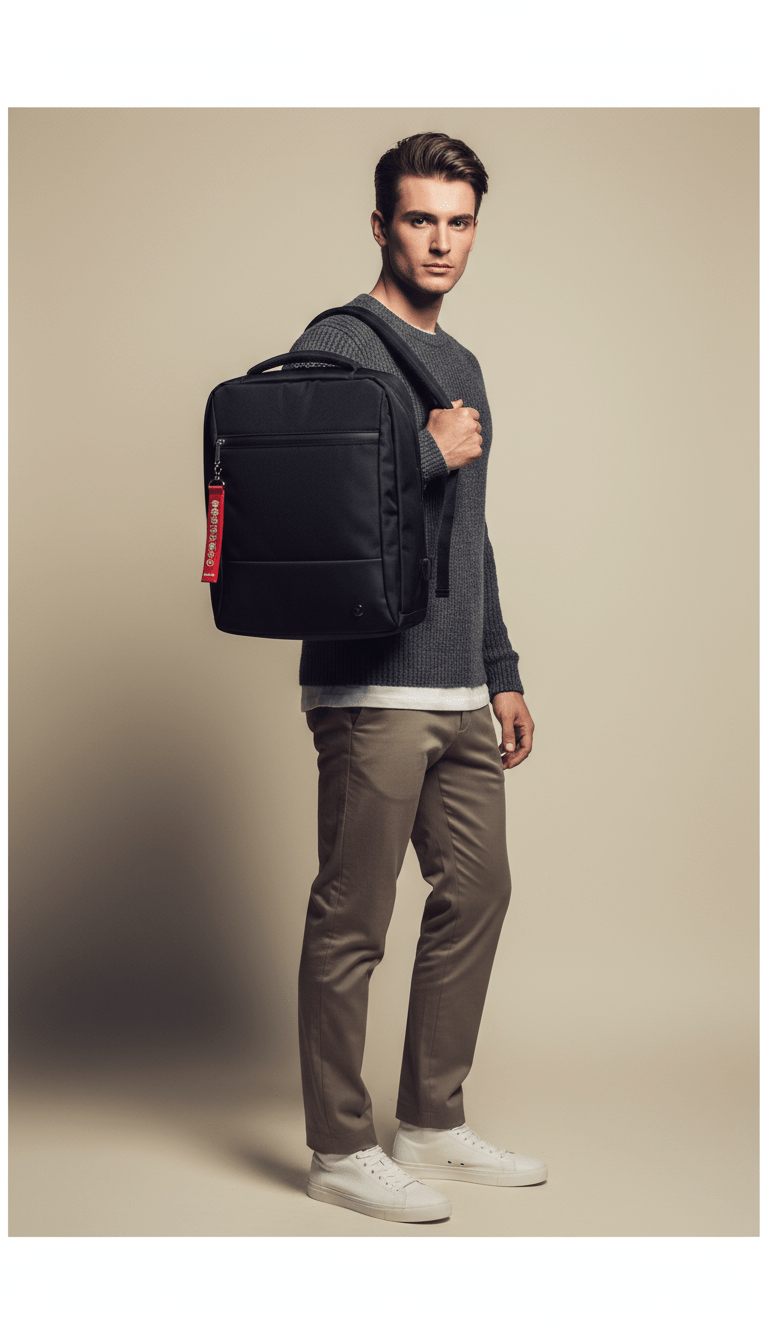 AI product shot of Sac à dos professionnel : AERIAL BUSINESS 40x12x30 cm