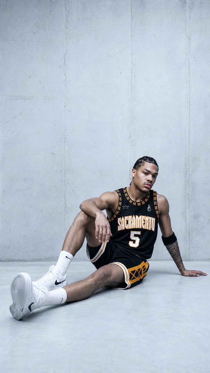 AI product shot of Sacramento Kings Merch Drops Delivered
