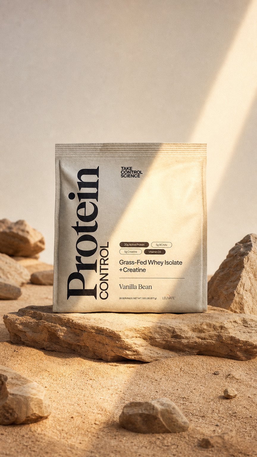 AI product shot of Protein Control Vanilla