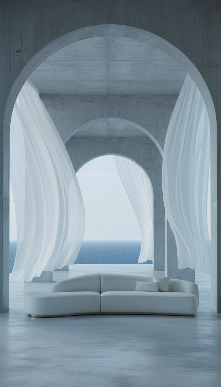AI product shot of Reya Curved Sectional