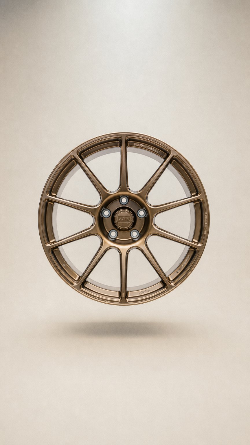 AI product shot of BRAID Wheels Flowforming BPR-01 FF 18 Zoll passend für BMW 5/120