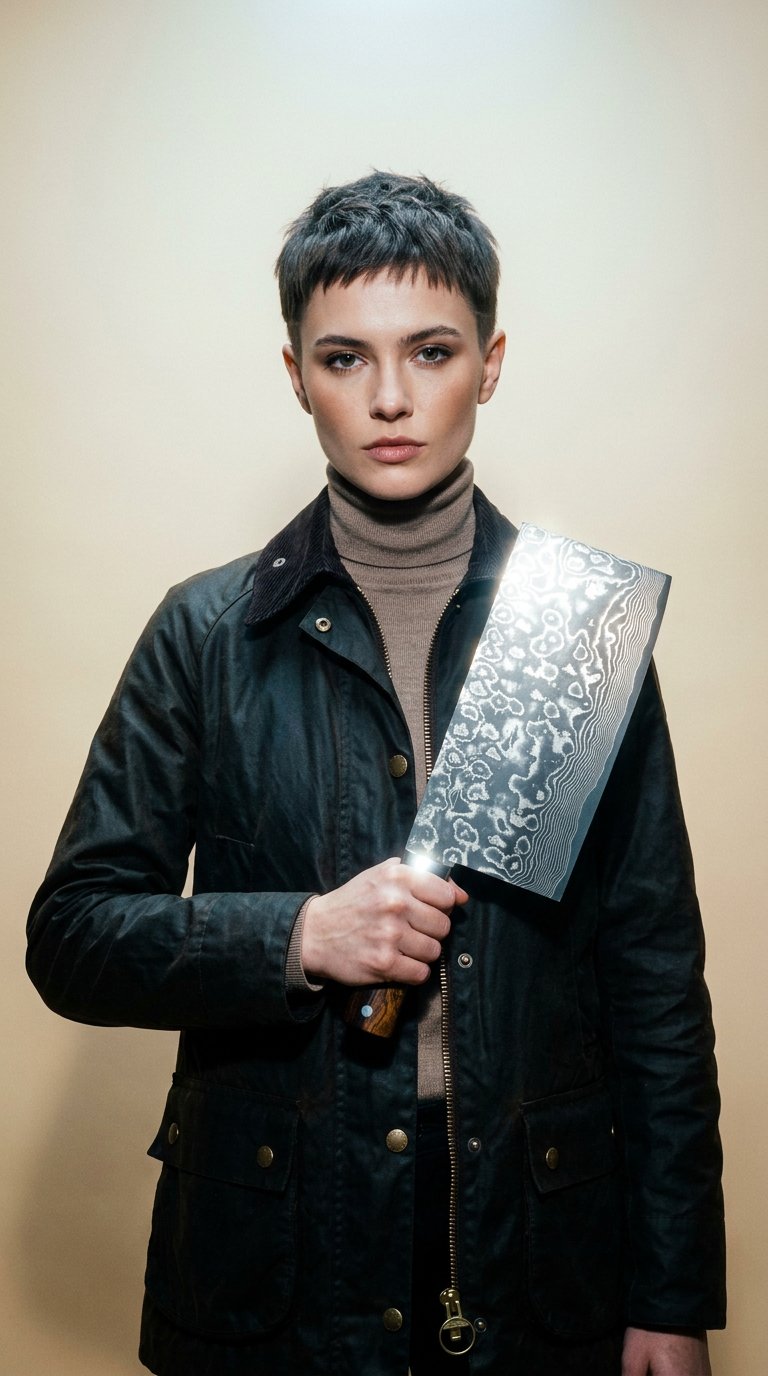 AI product shot of Takeshi Saji | Chuka | Cleaver 220mm