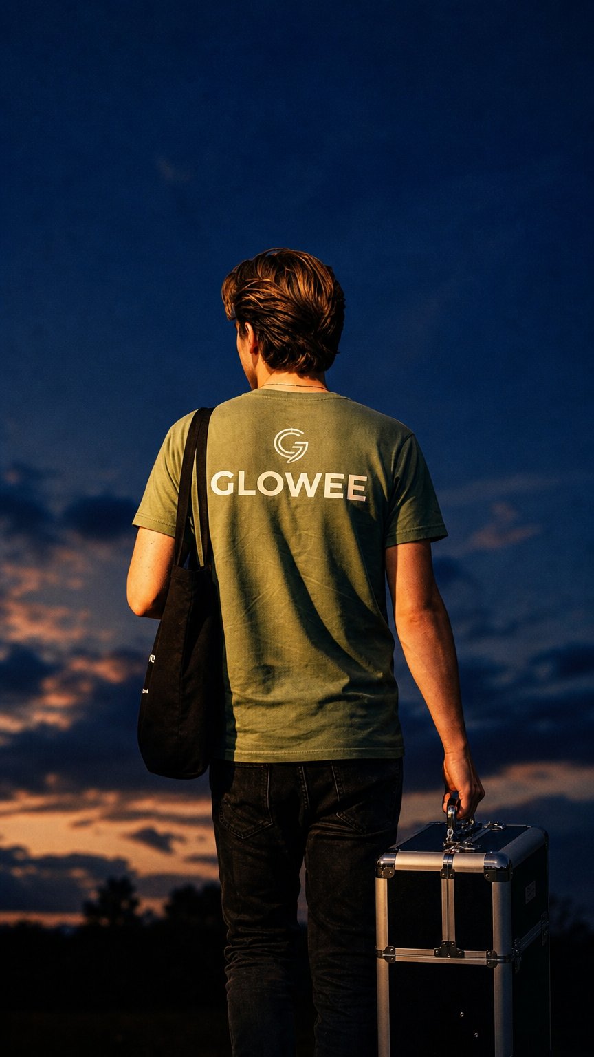 AI product shot of Glowee - Bellezza a domicilio