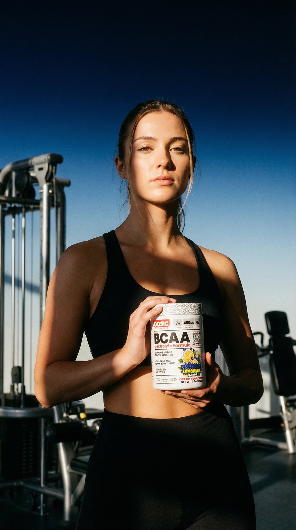 AI product shot of Blueberry Lemonade Basic BCAA